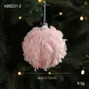 Novas Pétalas de Bola de Espuma Rosa Pelúcia Bola de Natal Enfeites para Pendurar na Árvore de Natal Decoração de Atmosfera Acessórios DIY