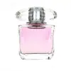 En Stock Botella de Perfume Cuadrada de Vidrio de 90 ml con Tapa Tallada en Cristal y Base Gruesa, Botella Vacía, Se Puede Imprimir con Logo, Venta al por Mayor de Fábrica