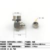 Conector de rosca rápida conector neumático de tubería de aire codo de rosca externa de rosca rápida latón niquelado rosca externa neumático en ángulo recto original