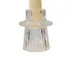 Plato volador de grano vertical de moda portavelas de vidrio para cera de doble propósito para poste accesorios para fotografía de vajilla de velas de escritorio de restaurante boda