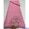 Renda solúvel em água com bordado de flor e folha, com adornos de strass e tecido de renda vazada, tecido de renda para vestido, renda francesa