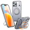 Funda Adecuada para Teléfono Móvil Apple 17Promax Magsafe Magnética Soporte Giratorio de 360 Grados Funda Fulcrum para Iphone17