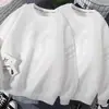Moletom pesado de 300g com gola redonda, novo produto de outono, corte solto, espessado, gola alta, pulôver de manga longa, camisa básica casual e versátil