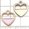 Colgante de Corazón de Aleación con Goteo de Aceite Rosa de Venta Caliente Transfronterizo Nuevo Colgante DIY Pulsera Collar Accesorios de Joyería