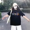 Camiseta de Algodón Puro Talla Grande Americana de Manga Corta para Mujer 2025 Nuevo Verano Holgada de Media Manga Moda y Versátil Ropa