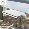 Toldo plegable manual transfronterizo de fábrica para fachadas de tiendas exteriores, protección solar, retráctil eléctrico con luces, toldo para lluvia para patio