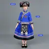 Vestuário Étnico Zhuang de Guangxi Roupa Étnica 3 de Março Zhuang Yao Dong She Roupas Infantis Dança Características Masculinas e Femininas
