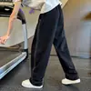 Nueva colección de otoño: pantalones casuales para hombre, estilo retro americano, pantalones de pierna ancha de moda, diseño de pierna recta de corte holgado, pantalones deportivos versátiles y elegantes