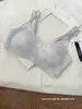 Sutiã de renda macio e sem costura com suporte, leve, respirável, com bojo totalmente fixo para mulheres, suporte lateral para seios auxiliares, sutiã push-up para seios pequenos