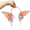 Guofeng Borla Fresco y Estilo Antiguo Nuevo Hanfu Lolita Adorno para la Cabeza Flor de Mariposa Flor de Seda Pinza para el Cabello Accesorios para el Cabello
