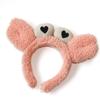 Múltiplas Tiara de Pelúcia de Desenho Animado, Tiara Fofa de Caranguejo com Laço de Orelha, Acessórios de Cabelo para Meninas para Lavar o Rosto e Tirar Fotos
