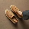 Sandálias de Plataforma com Fivela de Metal e Corda de Cânhamo Trançada Femininas 2026 Nova Bico Redondo Solado Grosso Slip-on para o Trabalho