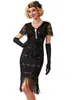 Vestido de Lentejuelas Estilo Gatsby Europeo y Americano Transfronterizo de los Años 1920 Vestido de Fiesta de Graduación Vestido de Baile Latino Ropa Retro con Flecos