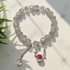Pulseira Princesa Fofa Cor de Doce para Melhores Amigas, Pulseiras de Contas para Crianças, Doce e Sofisticada, Bijuterias Versáteis para Barracas