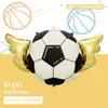 Nuevos Globos Infantiles Mundial de Fútbol Camiseta de Fútbol Globos Guardería Día del Deporte Tema Carnaval Decoración Arreglo