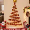Decoração Pingente Fita de Enfeite Árvore de Natal Ano Novo Vermelho Contagem Regressiva Dia de Ano Novo Arranjo de Atmosfera para Sala de Estar Guirlanda Fita Festa