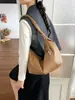 2026 Nuevo Bolso de Hombro Plegado de Gama Alta para Mujer, Gran Capacidad, Cuero Suave Retro, Bolso de Axila, Versátil Bolso Tote para Viajes