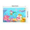 Tela de Fondo de Sirena Tiburón Oceánico Modelo Nuevo Transfronteriza para Decoración de Fiesta Infantil, Pancarta de Puerta con Forma de Extraterrestre del Mundo Submarino Personalización