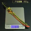 22cm Piedra de Esquina Roja Mortero Cuchillo Molde Juego Periférico Edición Coleccionista Modelo de Arma de Metal Llavero Adorno