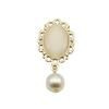 Pingente de pérola embutido de 13*18mm, pulseira com fivela de diamante, acessórios para cabelo, corrente, pingente, acessórios de joias DIY