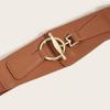 Abrigo sello de cintura moda femenina falda a juego moderno elástico vestido elástico ropa exterior versátil accesorios de cinturón ancho decorativo