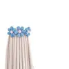 Amarres Florales para Cortinas, Correas Elásticas de Tela Lindas y Femeninas, Accesorios Decorativos Modernos y Sencillos para Cortinas Transparentes, un Par