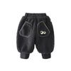 Calças de Inverno para Bebês e Crianças Pequenas Estilo Coreano Desenho Animado Olhos Grandes Calças Peludas Roupa Externa para Bebê Calças Grandes Pp 55646