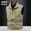 Jóvenes 2025 Primavera y Otoño Nuevo Chaleco Delgado Pesca Fotografía Montañismo Camping Chaleco Casual para Hombre 2501JP