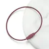 Llavero de Acero Inoxidable Chapado en Oro Real de 16 cm Pulsera de Acero de Titanio de Color Duradero Accesorios para Joyería Hecha a Mano DIY