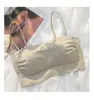 Sujetador Delgado de Verano para Mujer Push-up Pecho Grande Pecho Pequeño Superior Almacenamiento Lateral Antideslizante Anti-desplazamiento Sin Rastro Sujetador para Uso Interior