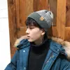 Chapéu Masculino de Outono e Inverno Estilo Coreano Moderno Quente Tricotado Japonês Versátil Touca com Proteção de Orelha em Lã para Mulher