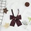 Estilo Universitario Japonés Corbata de Lazo JK Flor de Cuello Cuadros Suave Una Navaja Uniforme Popular en Internet Camisa de Chica Lazo Uniforme Escolar