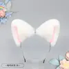 Nova tiara fofa de orelha de gato para mulheres, adorno de cabeça de animal de pelúcia, versátil e requintado acessório de cabelo de tiara de nicho para cosplay de empregada para mulheres