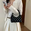 Bolso de nube de lunares estilo coreano para mujer, bolso de mano plisado, nuevo diseño de nicho 2026, bolso cruzado de moda y versátil para el día a día.