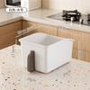 Caixa Organizadora para Armário de Cozinha com Alça, Cesta para Lanches e Itens Diversos, Caixa Organizadora de Mesa Doméstica, Caixa Organizadora Multifuncional para Armário Superior
