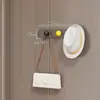 Gancho Magnético Rack de Armazenamento de Chaves para Porta de Entrada Entrada Porta de Segurança Gancho Forte em Fila Rack de Armazenamento Criativo