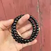 Pulsera Auténtica de Cuentas de Sándalo Verde Sándalo Negro Natural 7X8 Corte Recto Fragancia Fina de Sándalo Joyería para Mujer