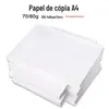 Papel A4 para Cópia 70g 80g Papel Branco 100 Folhas Frente e Verso Antiestático Papel Branco para Impressão Material de Escritório Atacado