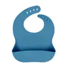 Babero impermeable para bebé, babero de silicona de grado alimenticio para niños, babero suave para comer bebés, anti-suciedad, ventas directas de fábrica