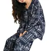 2026 Novo Pijama de Algodão e Seda Estilo Preguiçoso para Mulheres Conjunto de Pijama Pulôver Fino de Manga Curta Estilo Chinês Roupa de Casa Solta