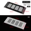 Aleación de Aluminio Malla Transpirable Rectangular Armario Gabinete Zapatero Plano Malla Transpirable Refrigeración Escape Ventilación Caja de Escalada Agujero Tapa