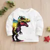 Sudadera de Manga Larga para Niño, Primavera y Otoño, Bebé, Estampado de Tigre y Tiranosaurio Rex, Ropa Infantil Transfronteriza, Estilo Europeo y Americano
