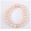 Pulsera de Perlas de Agua Dulce Rara y Única para Mujer, Estilo Coreano y Japonés, Diseño Simple, Perlas Naturales Blancas