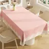 Toalha de Mesa Retangular Impermeável à Prova de Óleo Lavável Resistente ao Calor Toalha de Mesa Ambiance 2026 Novo Estilo Estilo Ins Capa para Mesa de Centro