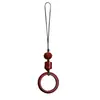 Hebilla de Anillo de Cinabrio Estilo Chino Colgante de Cadena para Teléfono Móvil para Hombres y Mujeres Colgante de Celebridad de Internet Cadena de Unidad USB Corta Anti-Pérdida Cuerda Pequeña Regalo