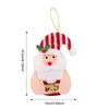 Decoração de Natal Transfronteiriça Nova Pingente Tira Pai Natal Pequeno Pingente Árvore de Natal Decorações de Cena de Feriado