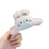 Pinza de Pelo de Felpa para Otoño e Invierno para Mujer, Pinza de Pelo Grande Linda con Diseño de Oso y Conejo, Pinza de Tiburón para Peinados Recogidos, Accesorio de Pelo Grande