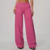 Pantalones Largos Cepillados Transfronterizos con Cintura Plegable, Pantalones Holgados de Pierna Ancha Adelgazantes para Deportes de Carrera al Aire Libre, Pantalones de Pierna Ancha para Mujer 5529
