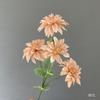 Estilo pintura a óleo simulação de casamento Dália 4 Dália peônia casamento de outono guia de caminho fileira de flores decoração fileira de flores flor artificial