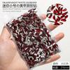 Tendencia de Internet Año Nuevo Tamaño Mini Diamante Rojo Grande Forma Plana Arte de Uñas de Novia Súper Flash Decoración de Uñas de Pedrería
